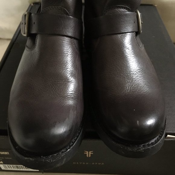 Frye Veronica Slouchy Leather Boots Size 8 - Smoke - Picture 6 of 8